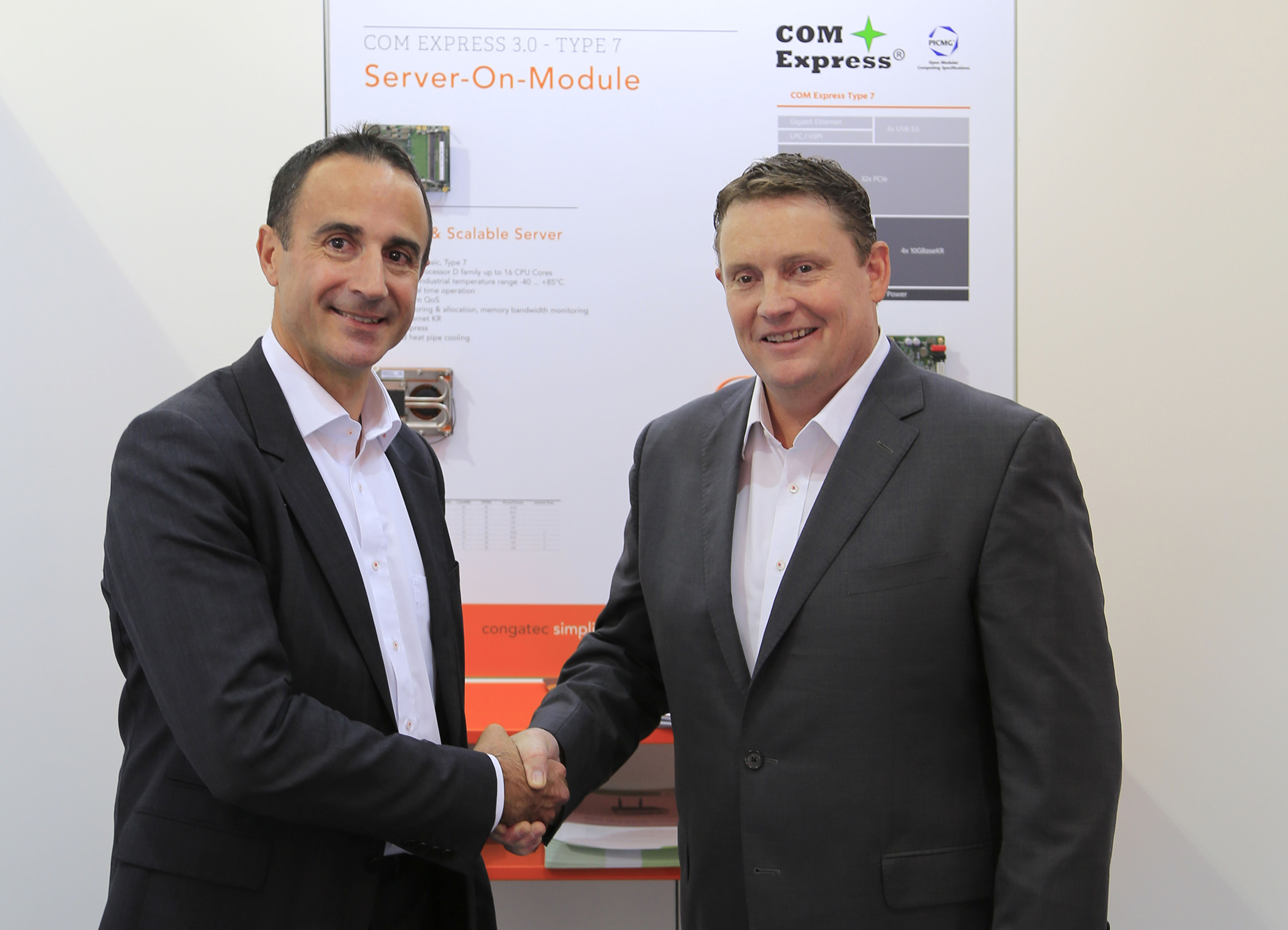 Fred Barden welcomes congatec's new Sales Manager for France Luc Beugin