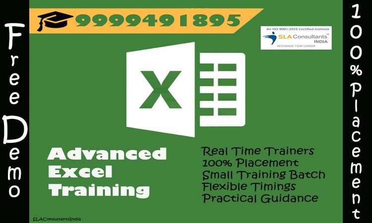 Attend Advanced Excel Training Course in Delhi at SLA Consultants India