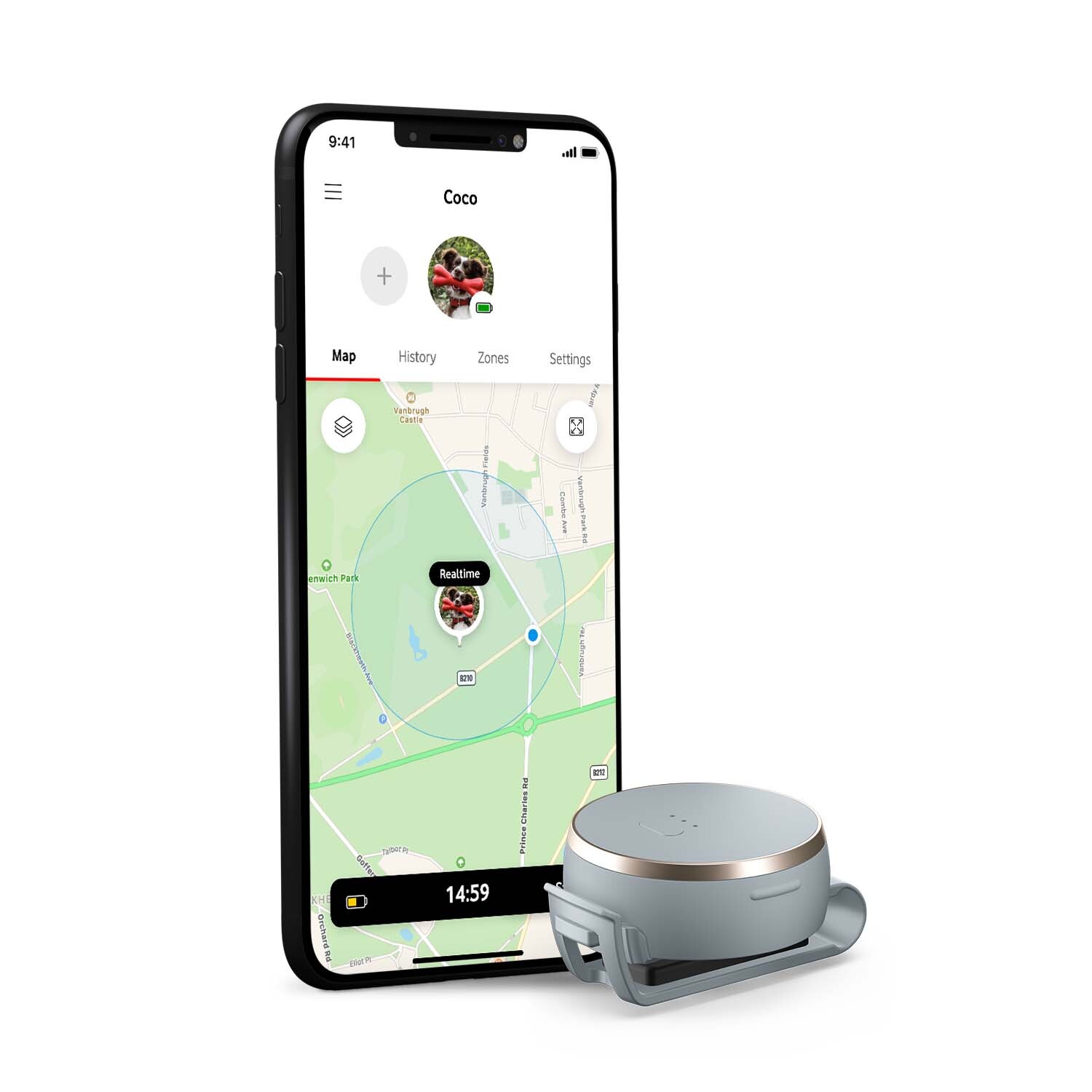 Curve Pet Tracker Clip, el nuevo GPS inteligente para mascotas de Vodafone