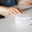close up hand touching virtual assistant