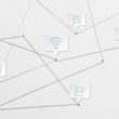Global communication background, business network design