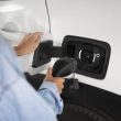 Close up on electric car charging