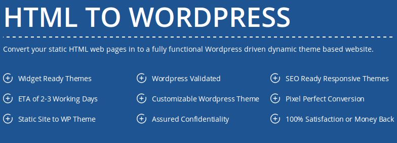 Convert Website to WordPress