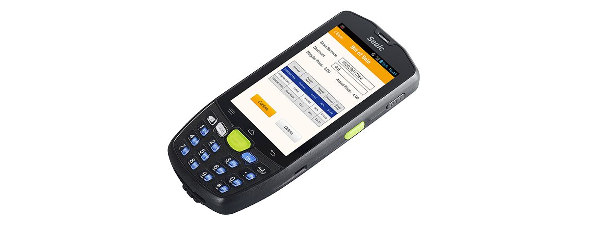 Handheld smart pos system terminal for clothing stores