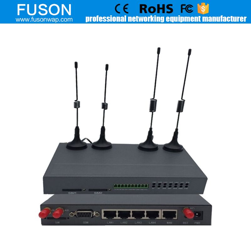 Industrial m2m 4G Wireless WIFI LTE Router with Sim card slot and external antenna